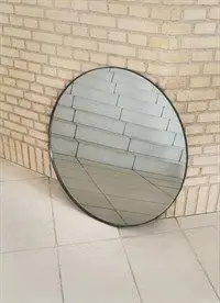 AYTM - Circum spejl Ø70 cm - klar/sort